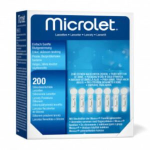 Roche Ascensia Marka Contour Cihazlarla Uyumlu Microlet Lancet 200lük