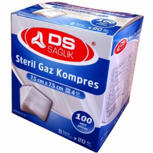 DS Damla Sağlık Steril Gaz Kompres Spanç 7.5 x 7.5 CM 100 Adet