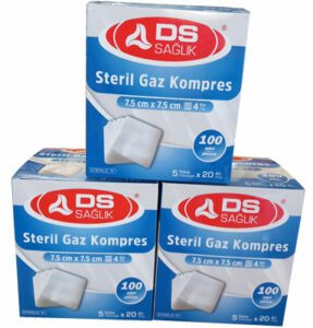 Steril Gaz Kompres Spanç 7.5 x 7.5 CM 100 Adet