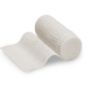 Yara pansumanlarını sabitlemek için elastik uyumlu krep bandaj