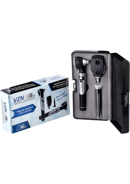 VZN-CES-E10 Fiber Optic Otoscope - Ophthalmoscope Set