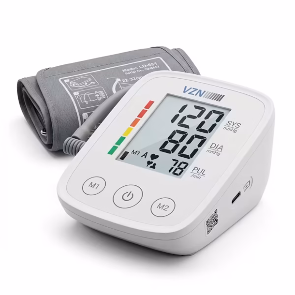 Vzn LD-581 Koldan Tansiyon Aleti Hızlı Ölçüm Özelliği ile Hafızalı Vzn LD-581 Type-C Girişli Dijital Tansiyon Aleti — hızlı ölçüm ve hafıza özelliği ile sağlığınızı kolayca takip etmenizi sağlar. USB Type-C girişi sayesinde pratik bir kullanım sunar.