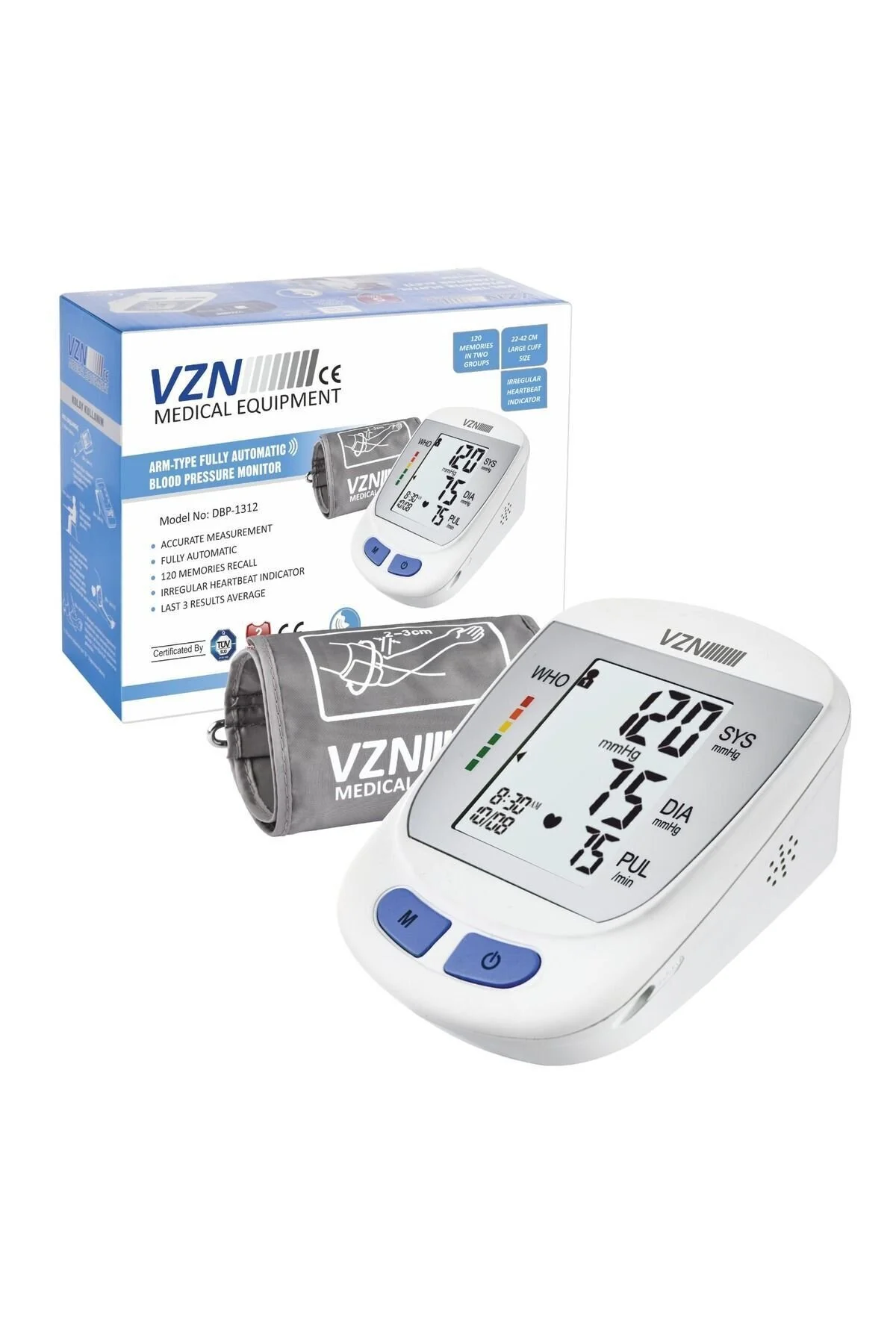 VZN DBP 1312 Geniş Manşetli Türkçe Konuşan Tansiyon Aleti